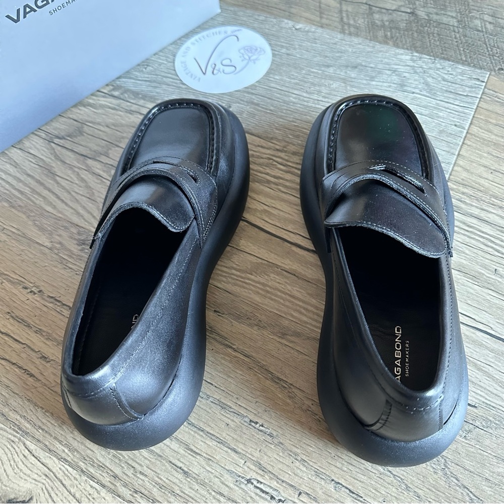 Vagabond Janick Black Dress Classic Penny Loafer
 Black 39 - Picture 6 of 8